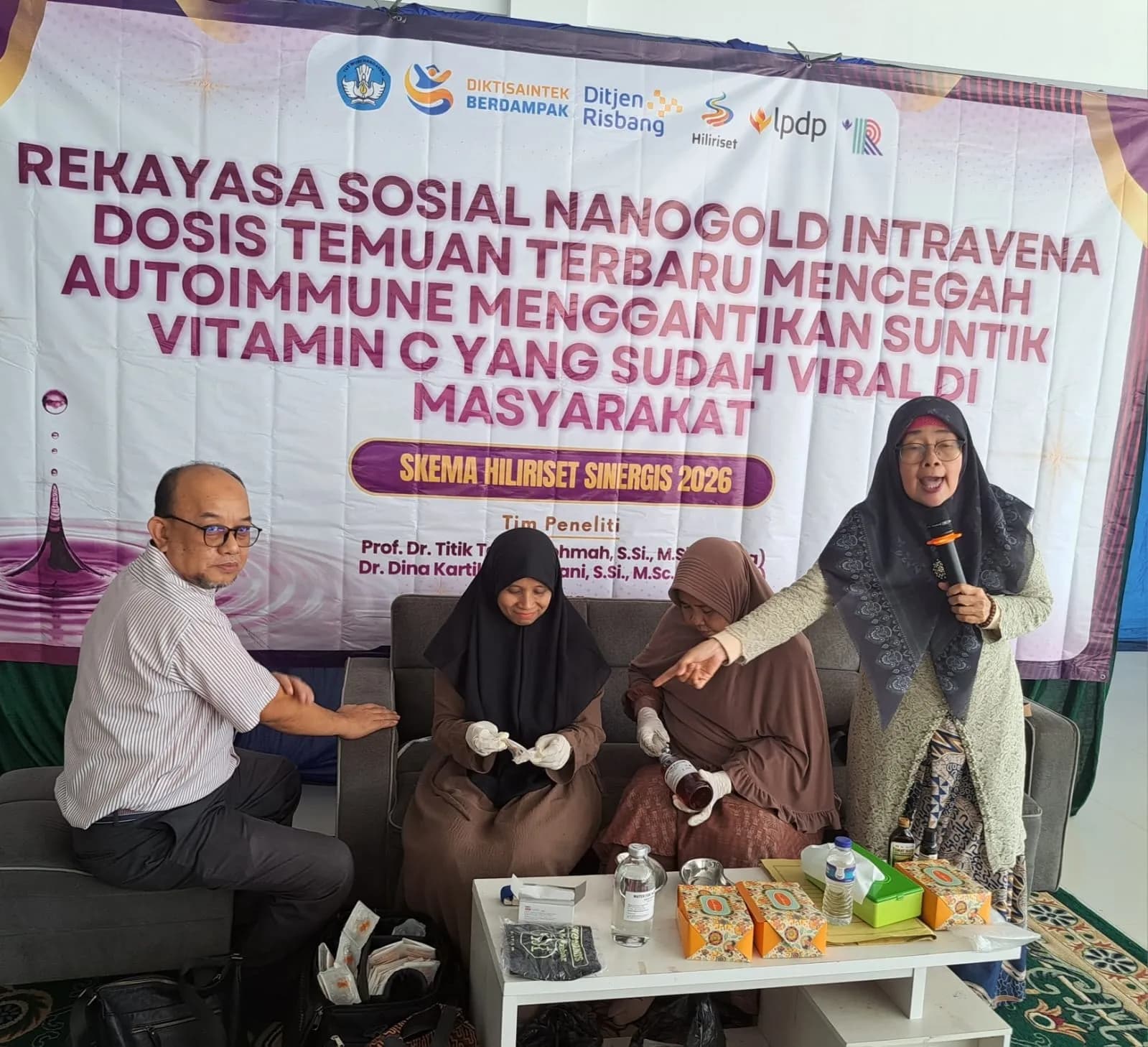 Obat Batuk Berteknologi Nanogold Karya UNESA Bersiap Masuk Tahap Perizinan