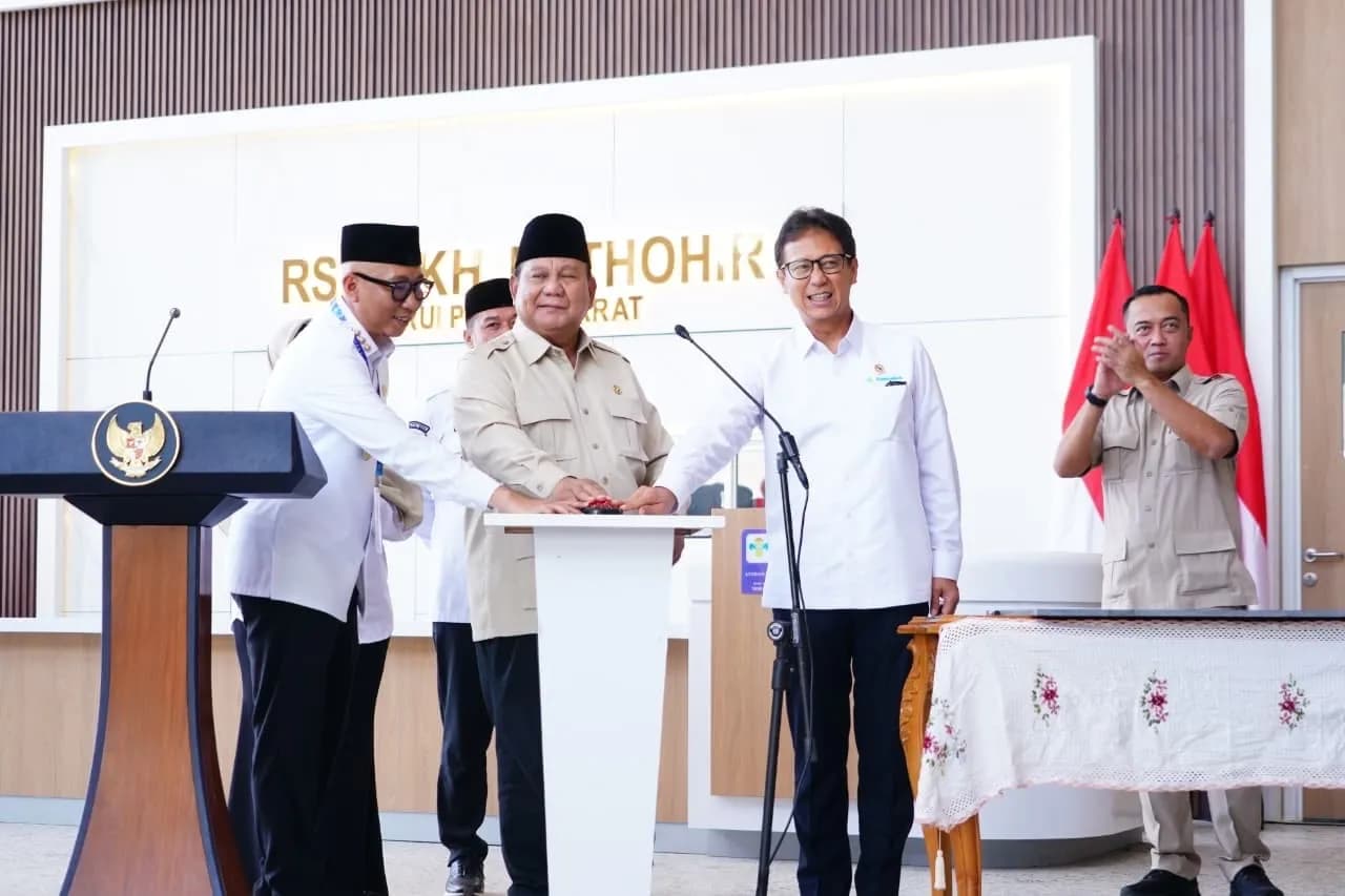 Dibangun PT PP, Presiden Prabowo Resmikan RSUD KH. Muhammad Thohir Krui