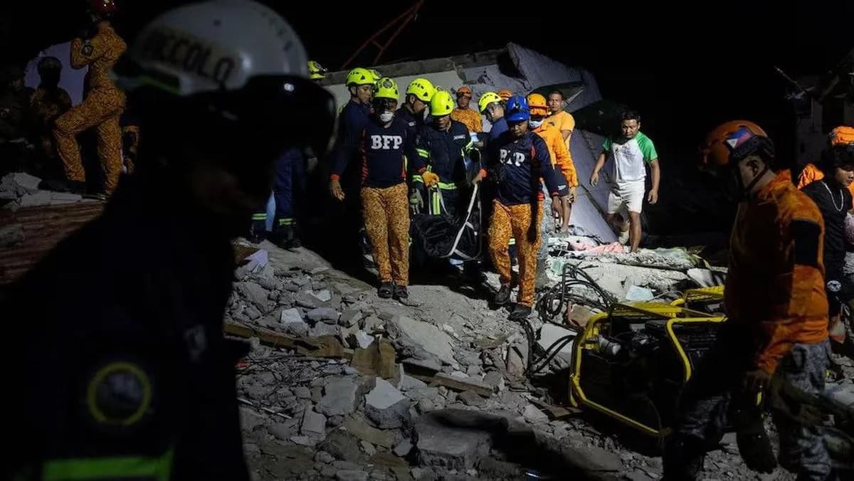 Korban Gempa Filipina 45 Orang Tewas, Militer Kerahkan Ratusan Personel