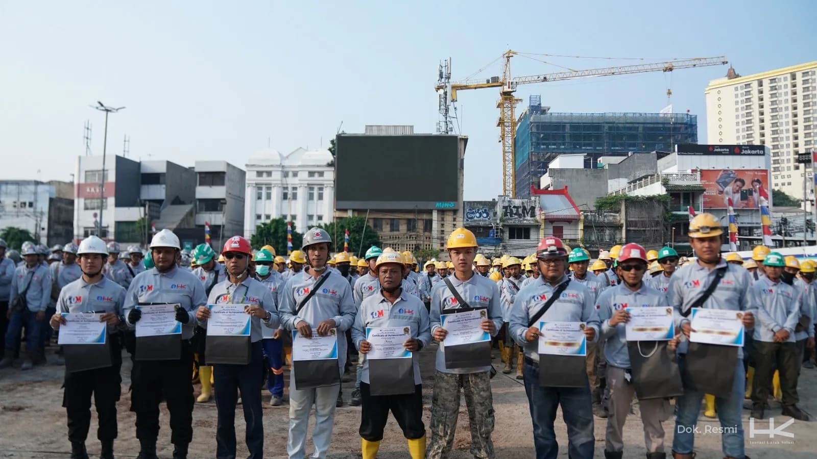 Hutama Karya Catatkan 10 Juta Jam Kerja Selamat di Proyek MRT Jakarta Fase 2 CP203