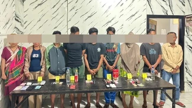 Gerebek Kampung Narkoba di Bima, Polisi Ringkus 9 Orang, Bongkar Jaringan Peredaran Sabu