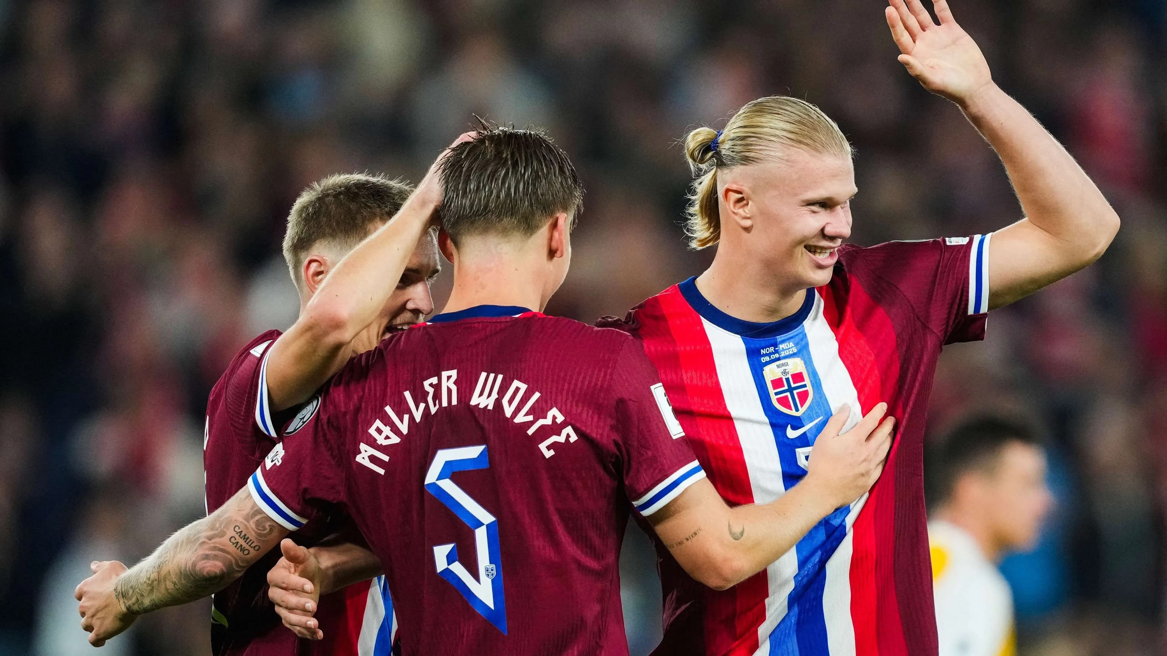 Haaland Mengamuk! Borong Dua Gol, Norwegia Unggulan atas Irak