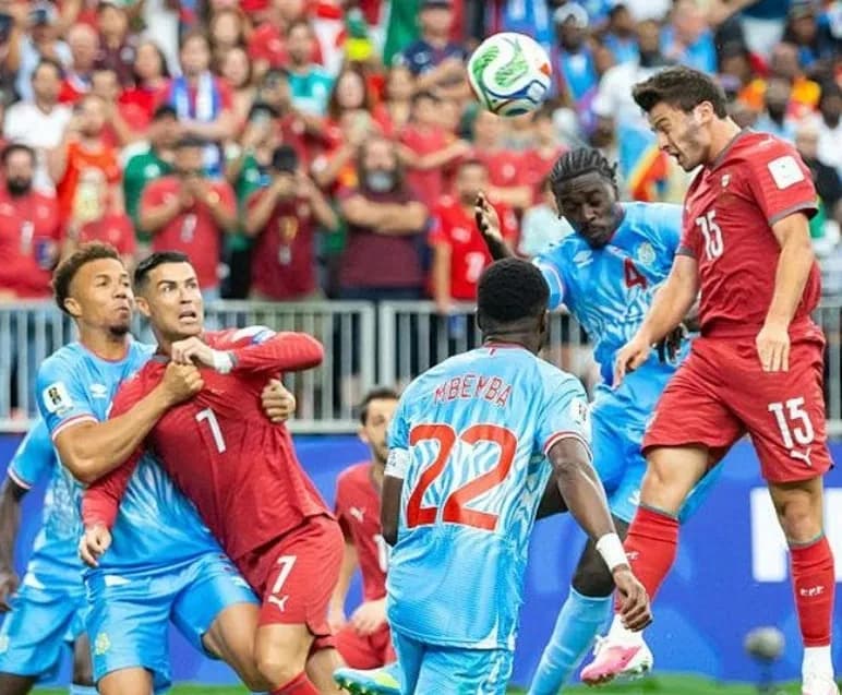 Portugal Ditahan RD Kongo 1-1 di Babak Pertama, Wissa Gagalkan Keunggulan Selecao das Quinas