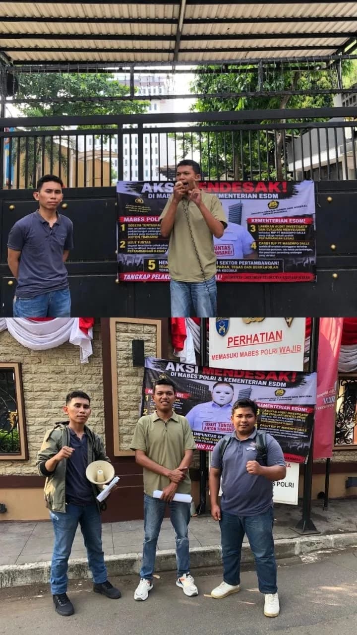 Status Anton Timbang Mengambang, Mahasiswa Geruduk Polri