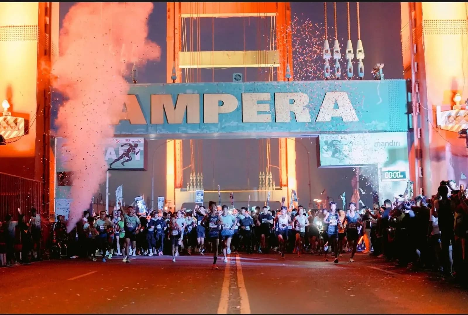 Mandiri Ampera Tourism Run 2026 Jadi Magnet Nasional, 3.500 Pelari Padati Kota Palembang