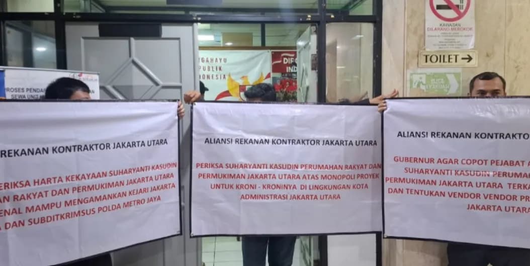 Dugaan Monopoli Proyek di Jakut, Aliansi Kontraktor Geruduk Kantor Wali Kota