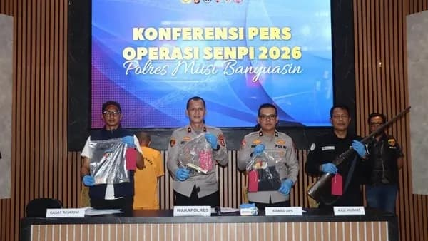 Operasi Senpi Musi 2026: Polres Muba Sita 15 Senjata Api Ilegal, Tiga Orang Jadi Tersangka