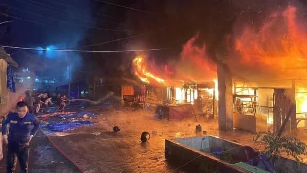 500 Kios Ludes Terbakar, Pasar Sibolga Nauli Rata dengan Tanah, Kerugian Tembus Rp10 Miliar
