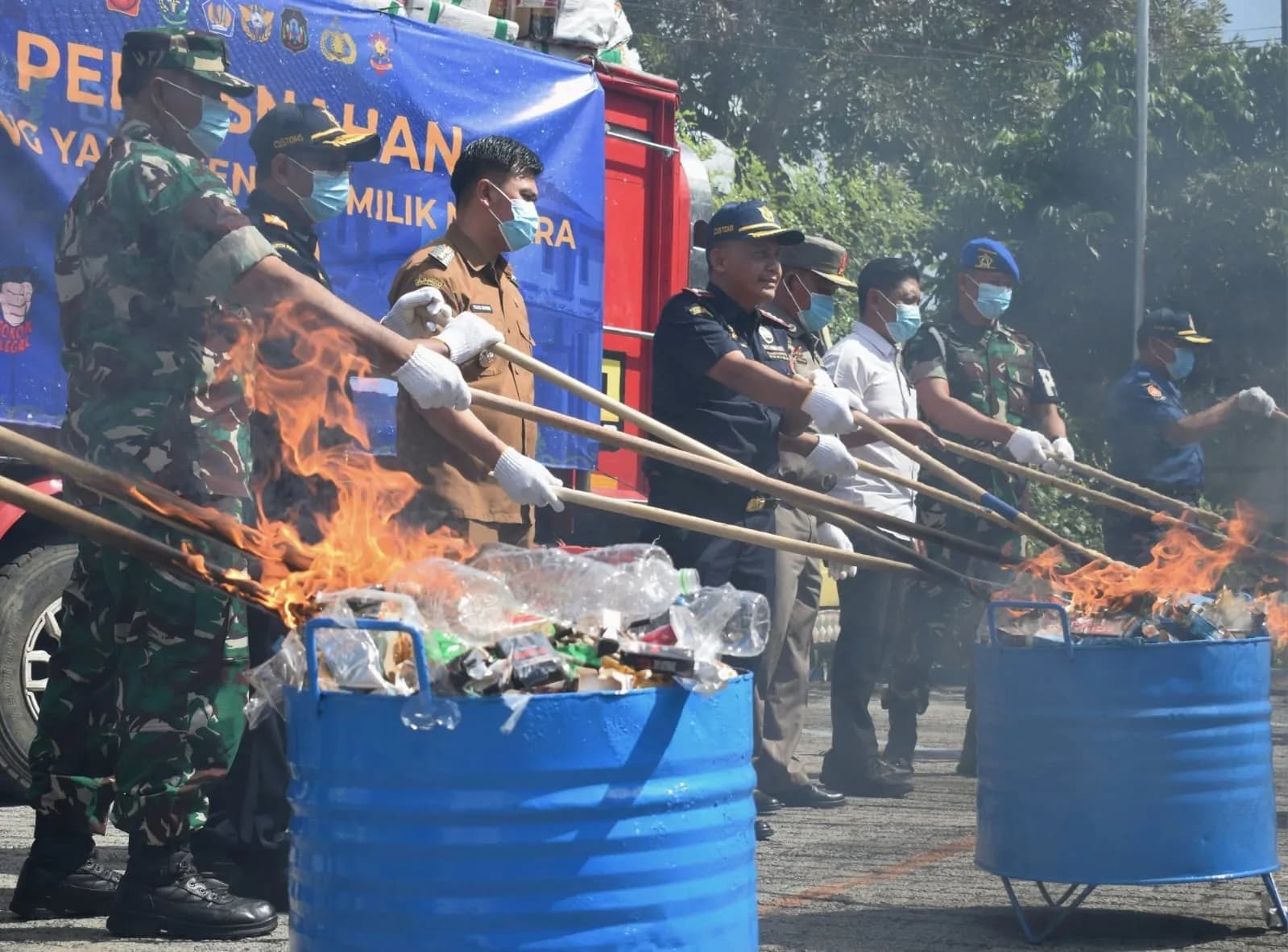Pemkot Blitar dan Bea Cukai Musnahkan 1,9 Juta Batang Rokok Ilegal, Selamatkan Potensi Penerimaan Negara Rp1,8 Miliar