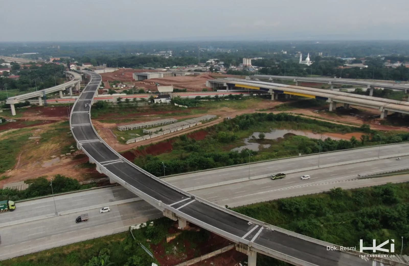 Pembangunan Tol Jakarta-Cikampek Selatan Paket 2A Capai 84%