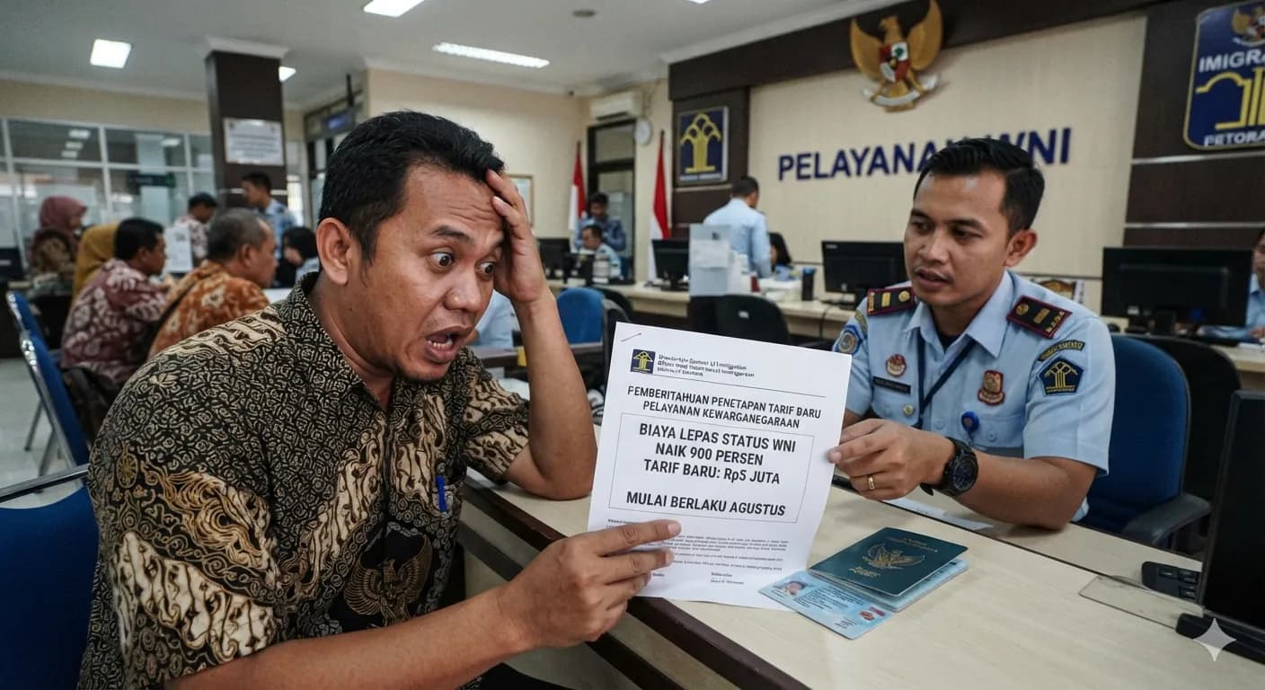 Biaya Lepas Status WNI Naik 900 Persen, Pemerintah Patok Tarif Baru Rp5 Juta Mulai Agustus
