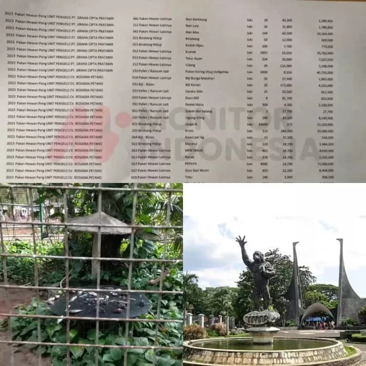 Eks Dirut KBS Tersangka Korupsi Pakan Satwa Rp10,2 M, Alarm Dini Investigasi Monitor Indonesia Dugaan Korupsi Pakan Satwa di Ragunan?