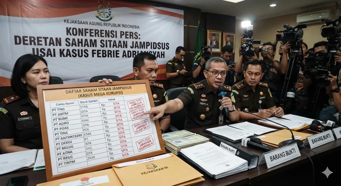Deretan Saham Sitaan Jampidsus Kembali Disorot, Usai Kasus Febrie Adriansyah Mengemuka