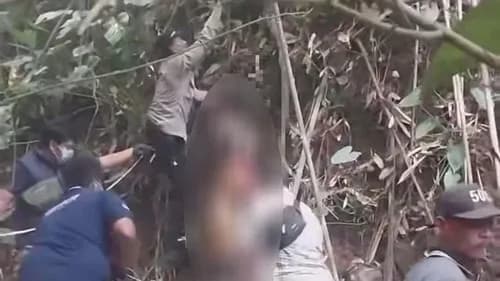 Geger! Mayat Pria Ditemukan Membusuk Tergantung di Hutan Karang Sidemen