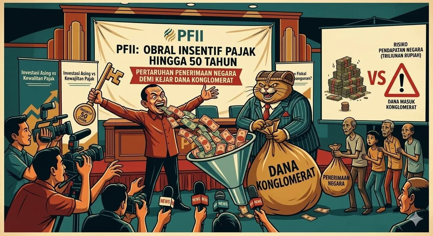 PFII Obral Insentif Pajak hingga 50 Tahun, Pertaruhan Penerimaan Negara demi Kejar Dana Konglomerat