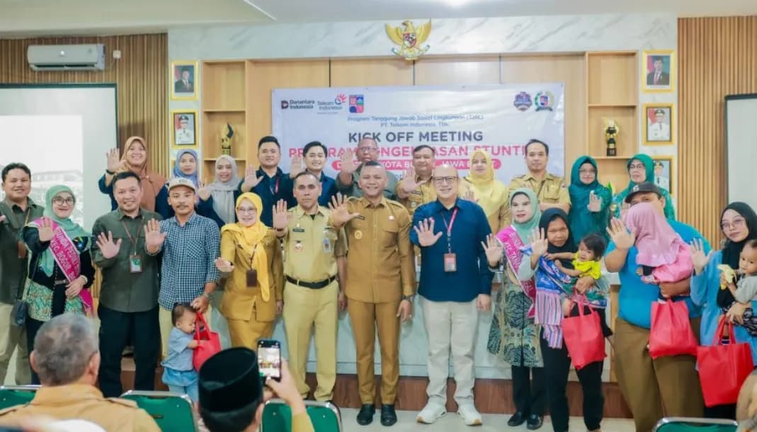 Dukung Generasi Sehat, Telkom Salurkan Bantuan CSR untuk 46 Anak Stunting di Kota Bogor