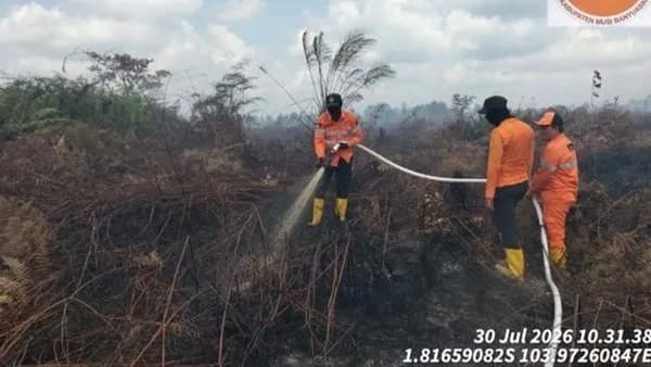Karhutla Sumsel Meluas, Puluhan Hektare Lahan Terbakar, Empat Helikopter Dikerahkan