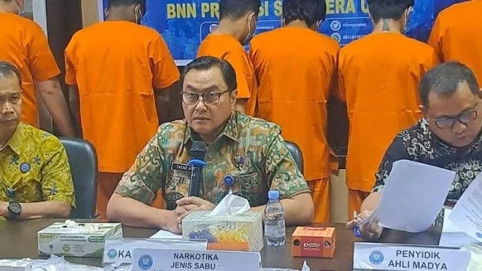 BNNP Sumut Bongkar Pabrik Rumahan Pod Getar di Medan, Bahan Narkotika Dipasok dari Kamboja