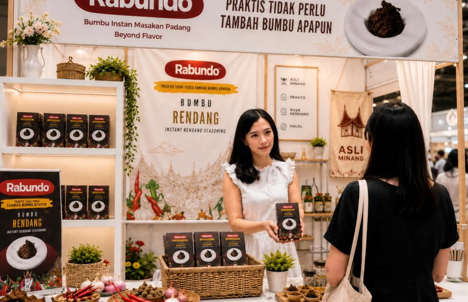 Mengubah Keresahan Jadi Peluang, Rabundo Bawa Bumbu Rendang Asli Minang Tembus Pasar Nasional Melalui Pemberdayaan BRI