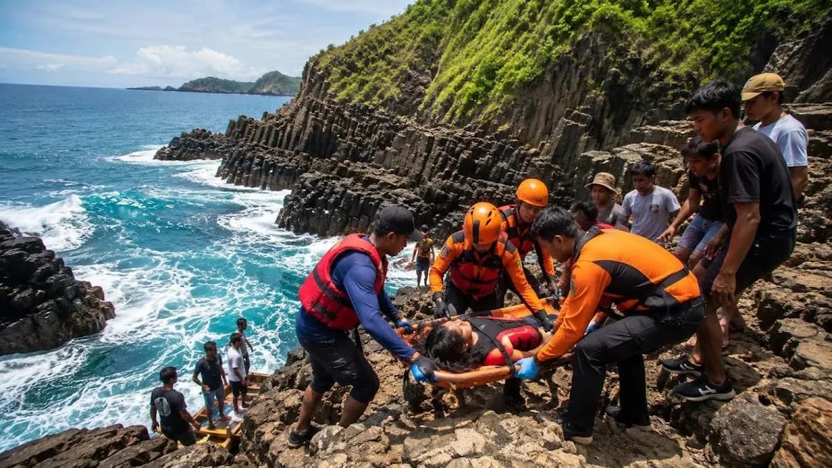 Selfie Berujung Maut, Wisatawan Tewas Terjatuh dari Tebing Pantai Semeti Lombok