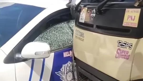 Truk Diduga Angkut Rokok Ilegal Kabur Saat Dikejar Polisi, Mobil Patroli Ditabrak di Pematangsiantar