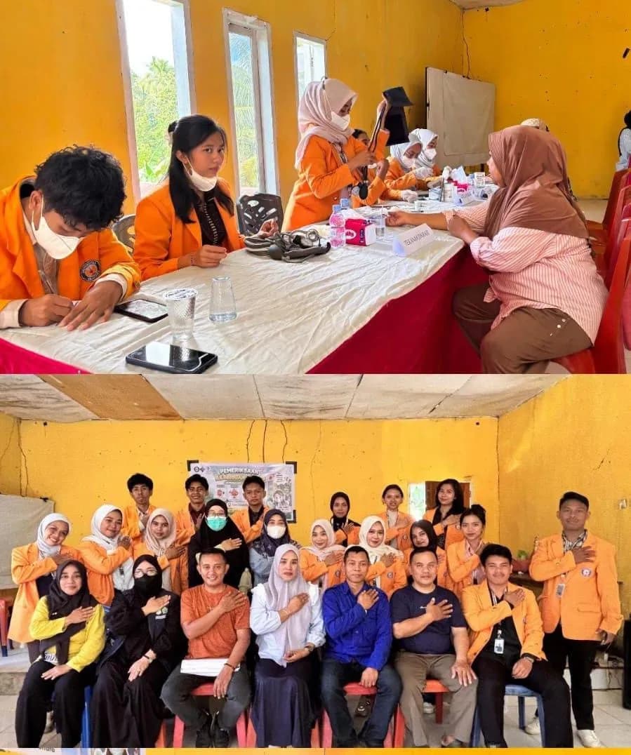 Sinergi Lintas Sektor, Mahasiswa KKN Tematik Pharmatik UHO Gelar Pemeriksaan Kesehatan Gratis di Desa Pohara