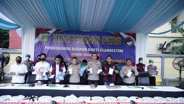 Polres Jakbar Musnahkan Narkoba Senilai Rp119 Miliar, Jaringan Internasional Digulung