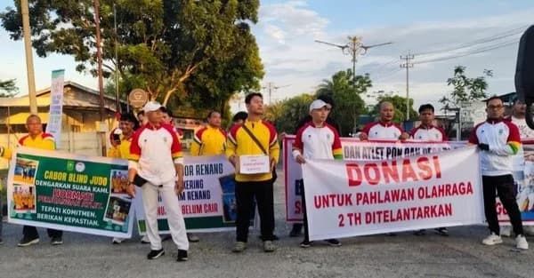 Puluhan Atlet Riau Demo Tuntut Bonus PON 2024, Rp28 Miliar Belum Cair Sepenuhnya