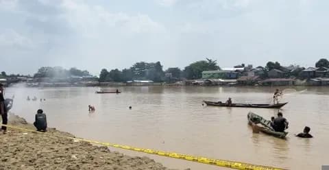 Bocah 14 Tahun Tenggelam di Sungai Kahayan, Tim SAR Berpacu dengan Arus