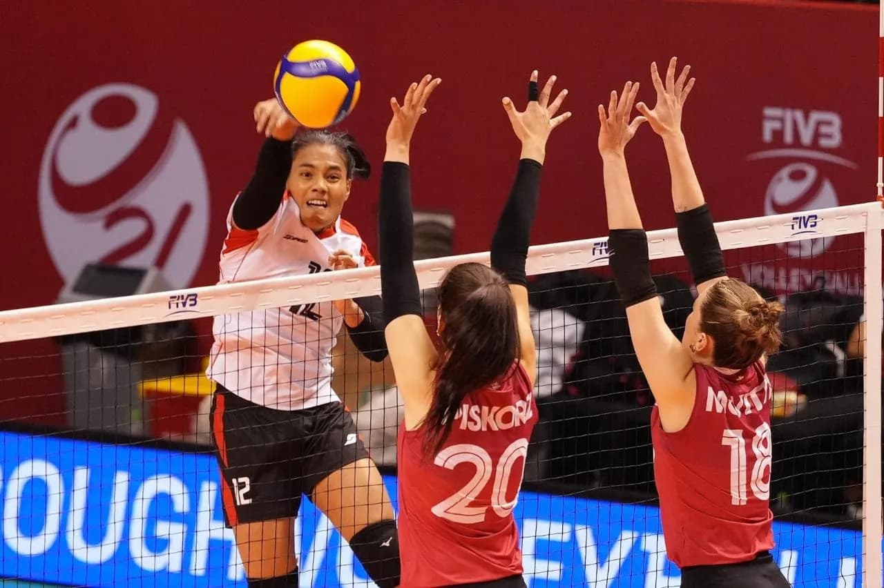 Kalah Telak dari Filipina, Ranking Dunia Voli Putri Indonesia Terjun Tiga Peringkat