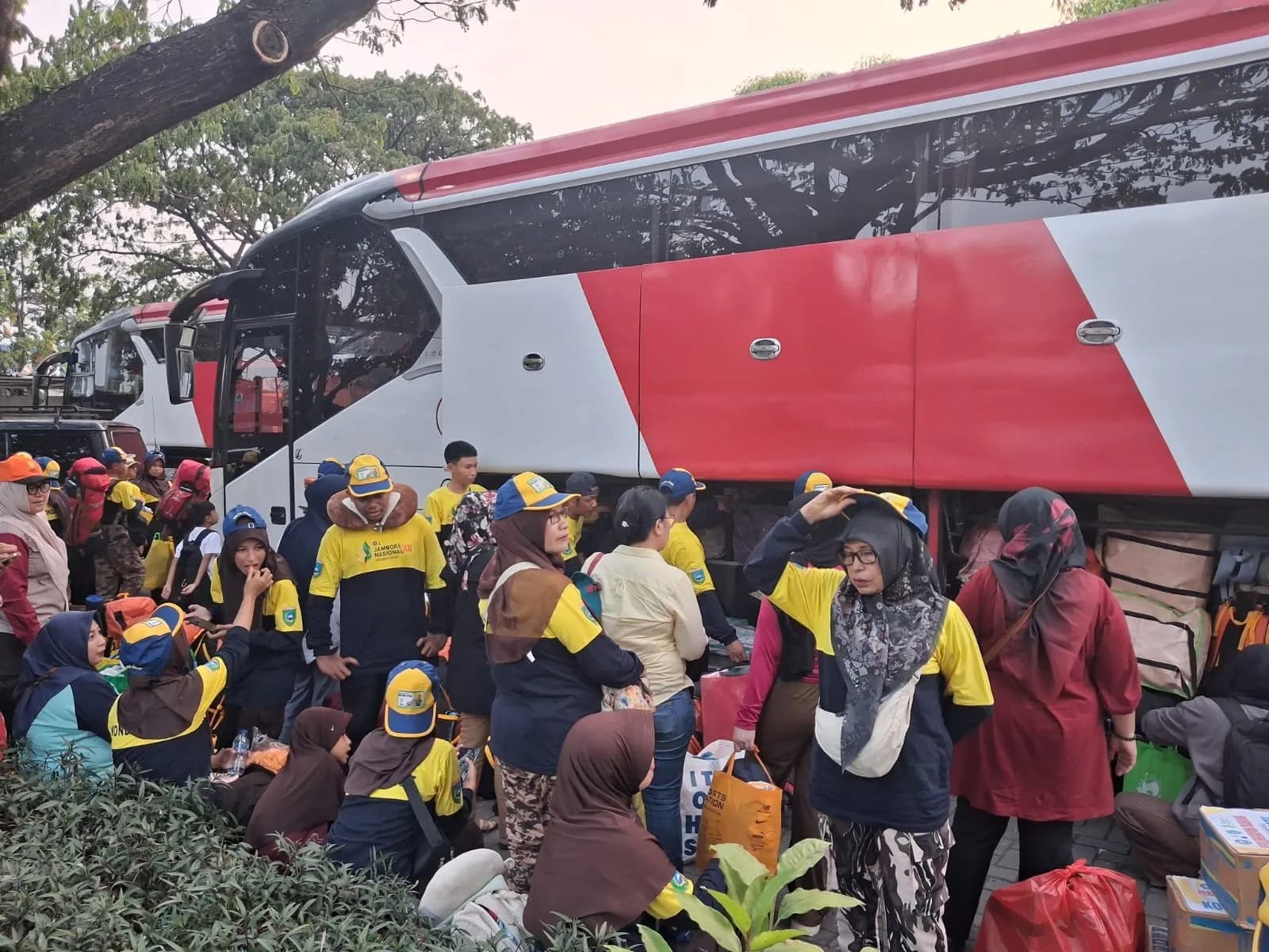 Tiba di Jakarta, 413 Kontigen Pramuka Malut Bawa Semangat Daerah Ke Jamnas