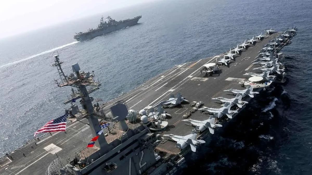 Kapal Induk USS Abraham Lincoln Diguncang Bentrokan, 7 Tentara AS Dilaporkan Tewas