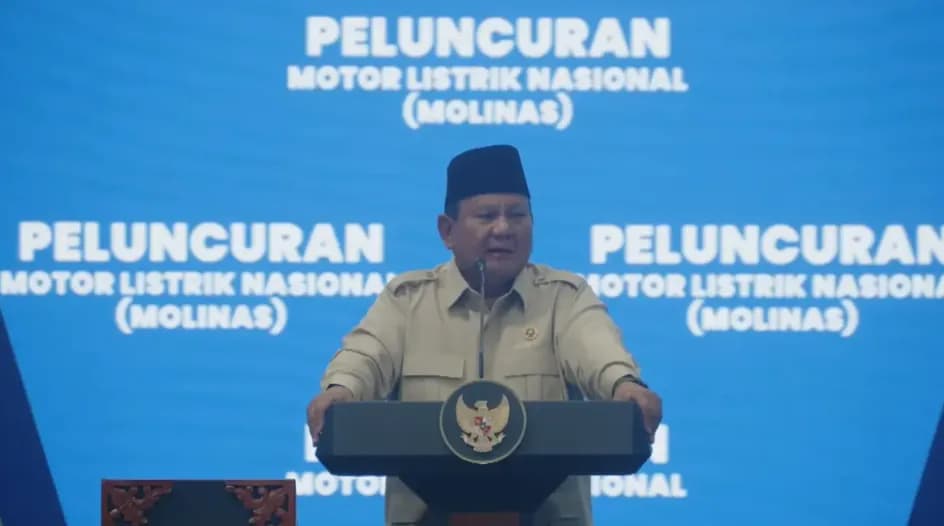 Prabowo Luncurkan Motor Listrik Nasional, Pastikan Diproduksi di Indonesia