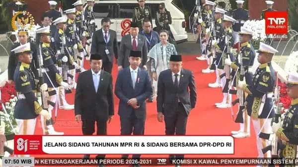 Gibran Hadiri Sidang Tahunan MPR Bersama Selvi, Sorotan Tertuju pada Pidato Kenegaraan Prabowo