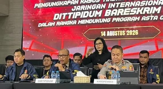 Bareskrim Bongkar Sindikat Judol Internasional, Transaksi Rp890 Miliar Disamarkan Lewat Pulsa