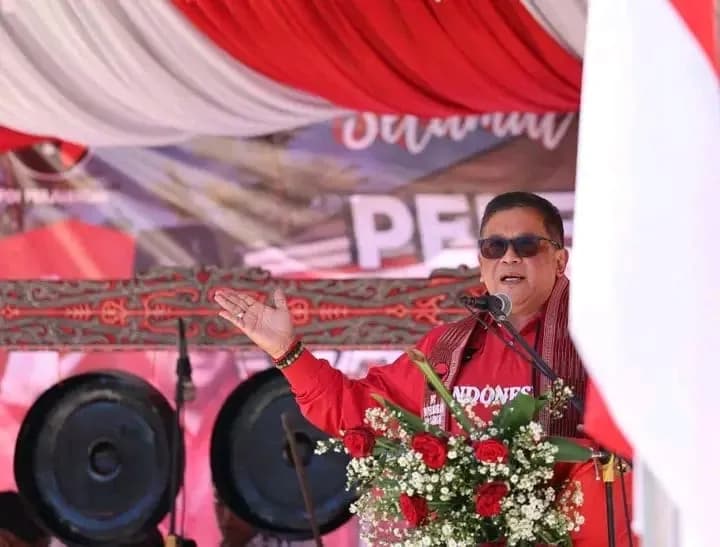 Hasto dan Djarot Groundbreaking Kantor PDIP Samosir, Tegaskan Harus Jadi Rumah Rakyat