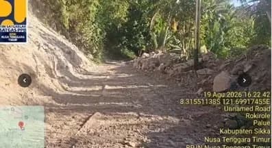 Kementerian PU Buka Akses Titik Longsor di Desa Pulue Ruas Krica–Lidi Pascagempa NTT