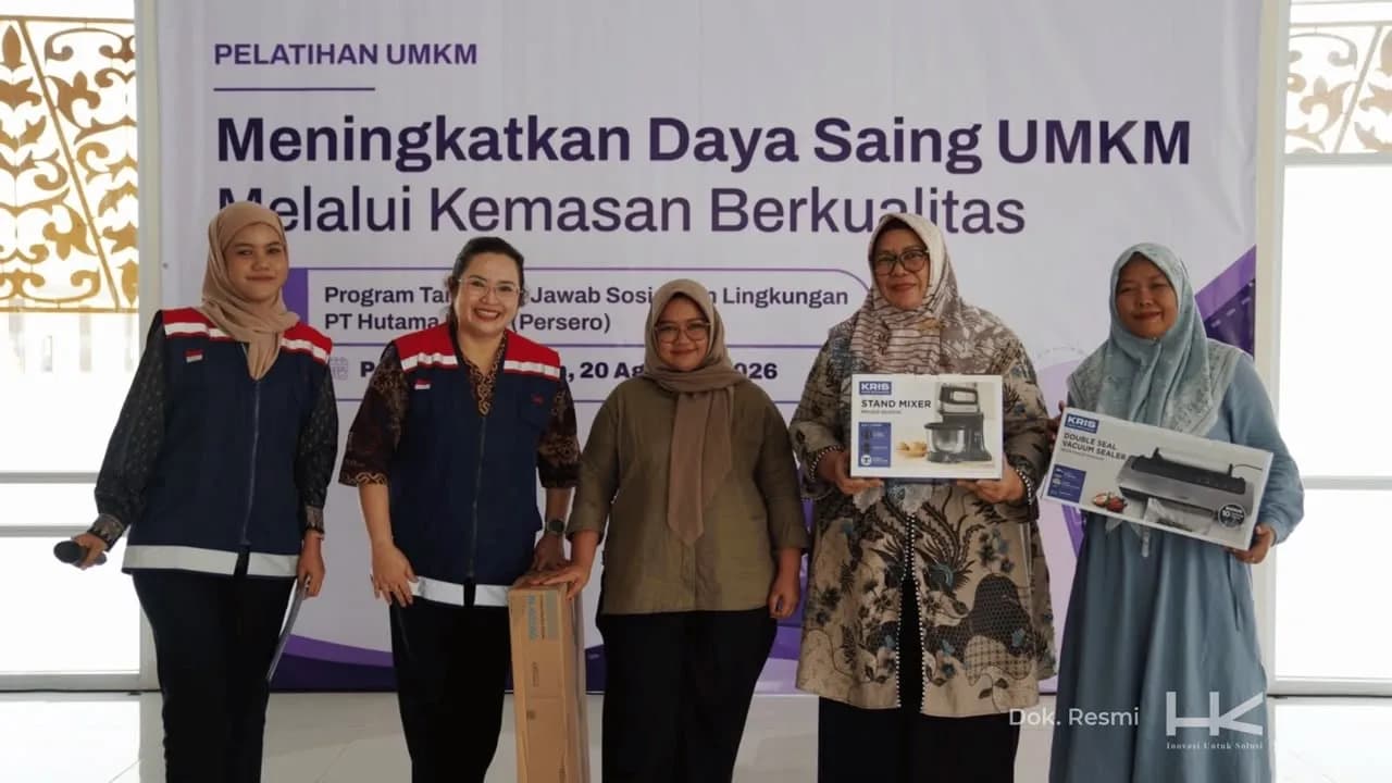 Hutama Karya Gelar Pelatihan Smart Marketing dan Beri Bantuan Kemasan Gratis di Rest Area Tol Padang–Sicincin