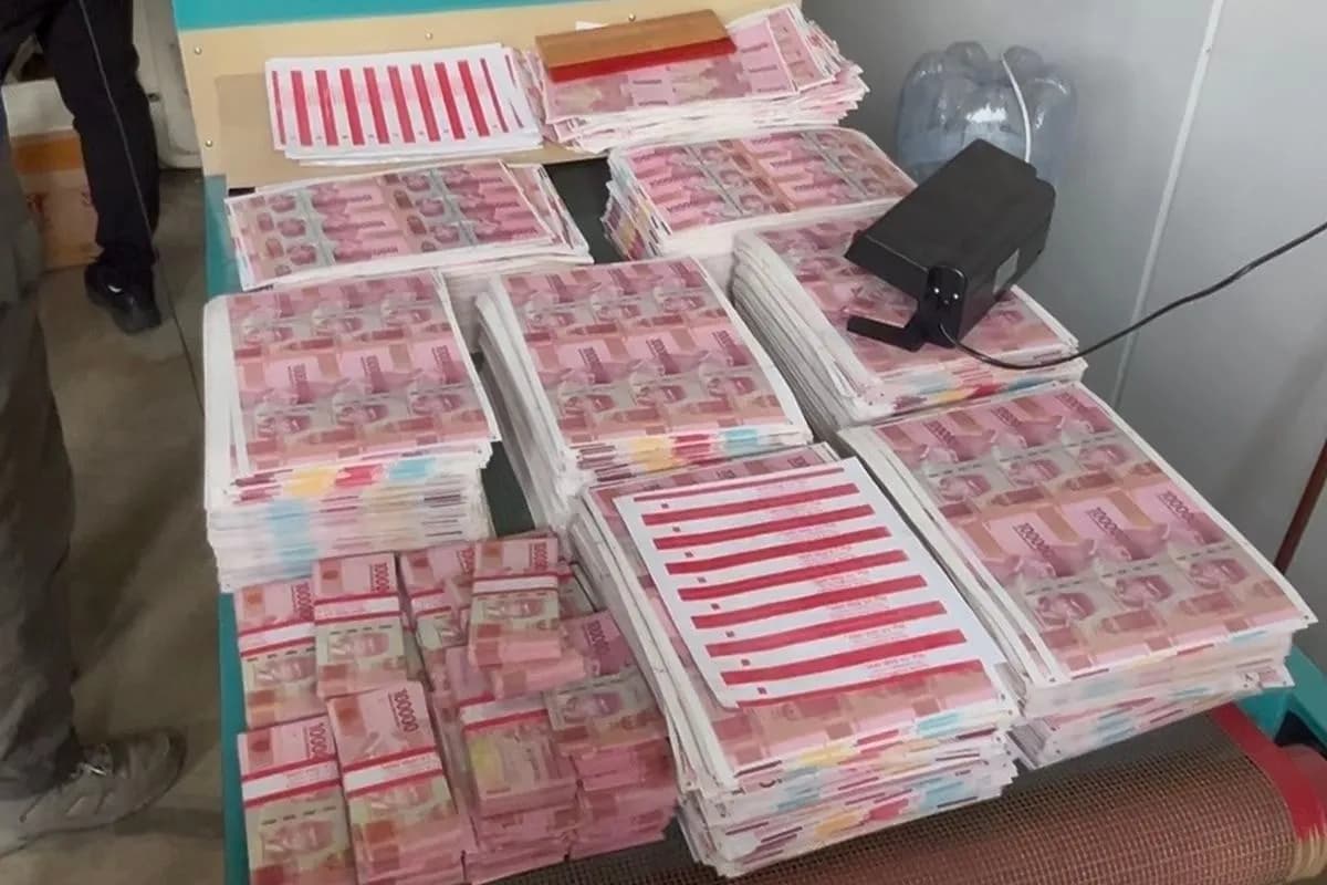 Uang Palsu Rp36 Miliar di Tangsel, Grade A Dibekali Hologram dan Benang Pengaman