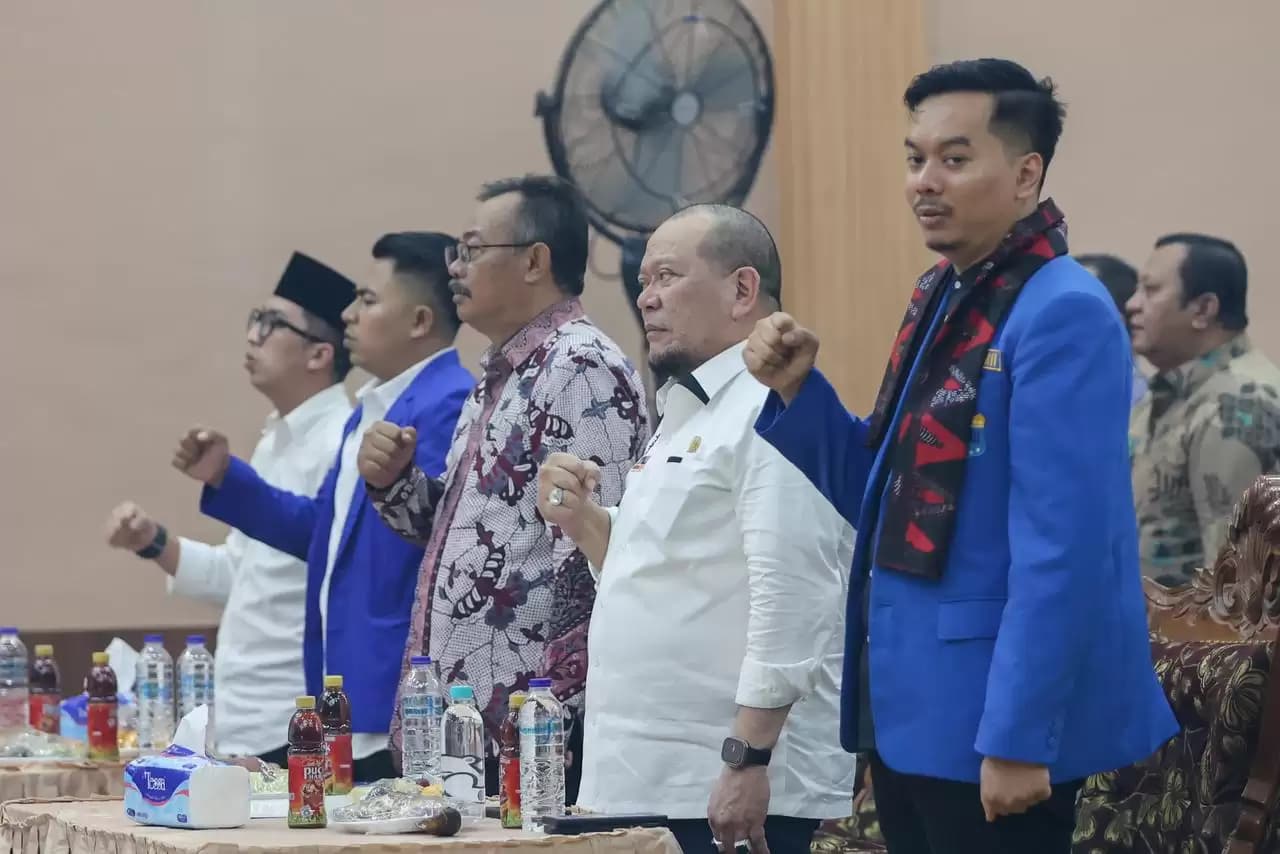 LaNyalla Bangun Kesadaran Kritis Kader PMII tentang Pembangunan Berkelanjutan
