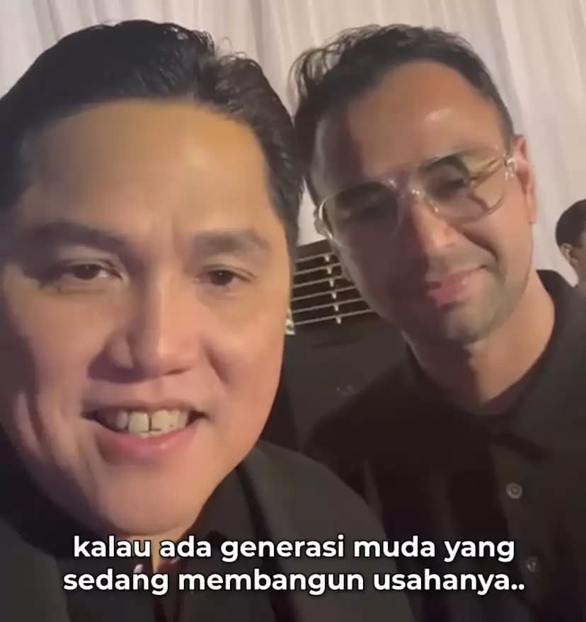 Dituding Pencucian Uang, Erick Thohir Bela Raffi Ahmad