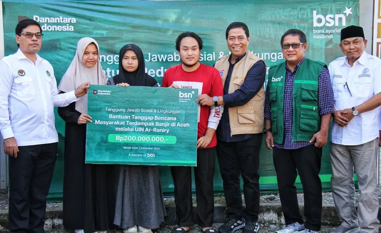 BTN Peduli Gandeng Kampus Salurkan Bantuan ke Korban Terdampak Banjir di Aceh (Foto: Dok BTN)