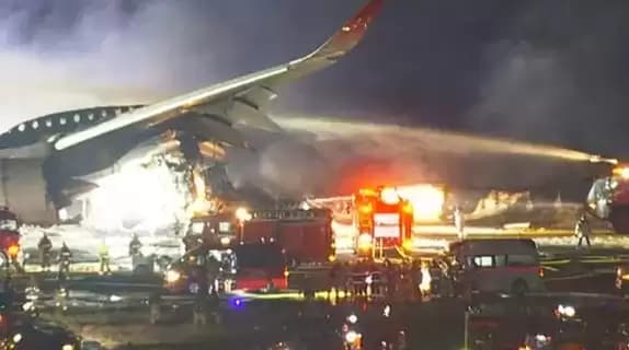 Lima Orang Tewas Kecelakaan Pesawat Japan Airlanes 516, Begini Kronologinya