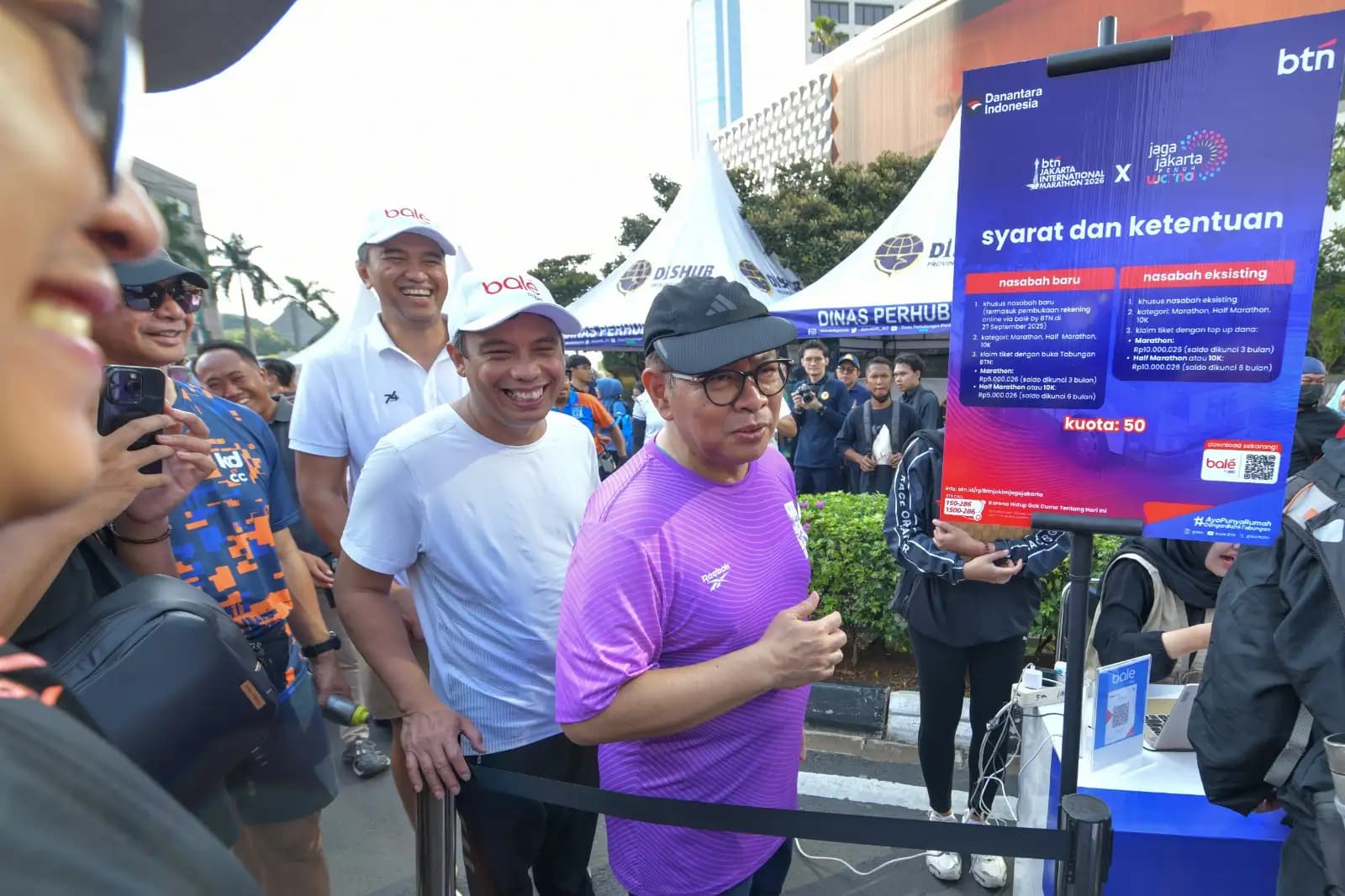 Gubernur DKI Jakarta Pramono Anung meninjau booth pendaftaran BTN JAKIM 2026 (Foto: Dok BTN)