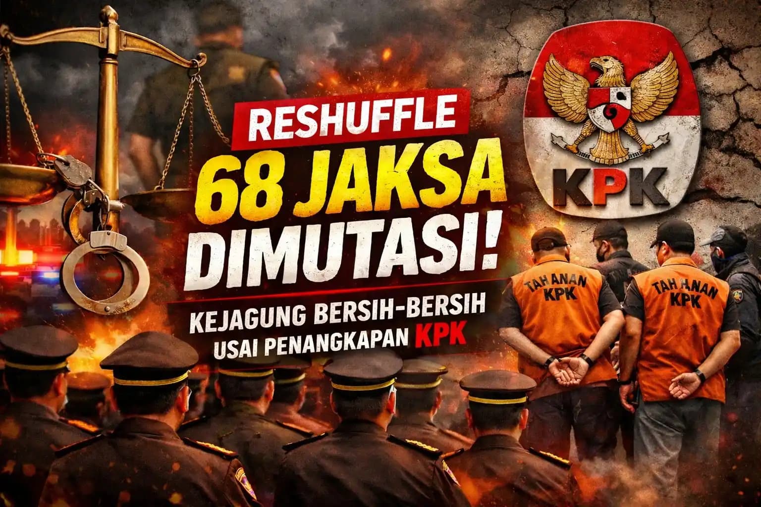 68 Jaksa Direshuffle Usai OTT KPK