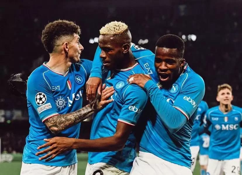 Gol Victor Osimhen Buat Napoli vs Barcelona Berakhir Imbang 1-1