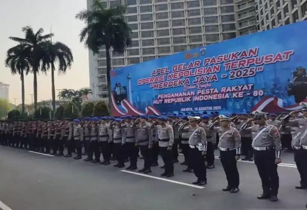 9.035 Personel Gabungan Dikerahkan Untuk Amankan Pesta Rakyat HUT RI ke-80 di Jakarta