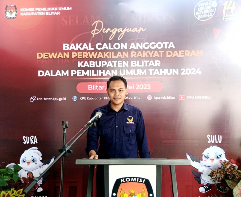 Sosok Muda Bacaleg Partai NasDem Kabupaten Blitar, Agung Budi Setiawan Usung Program Pembangunan Berkelanjutan