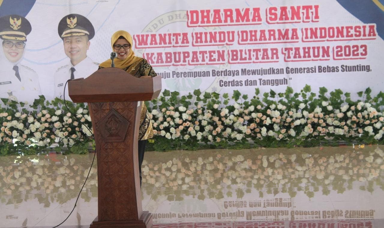 Dharma Santi WHDI Kabupaten Blitar, Mak Rini: Jaga Sinergitas dan Kerukunan Demi Terwujudnya Kabupaten Blitar Mandiri dan Sejahtera
