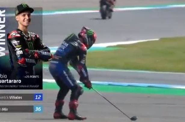 Tercepat di Sirkuit Assen, Fabio Quartararo Selebarasi dengan Bermain Golf